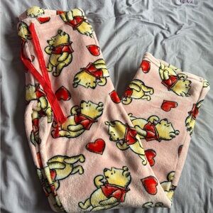 Pink Winnie the Pooh Fleece sleep Pajama Pants